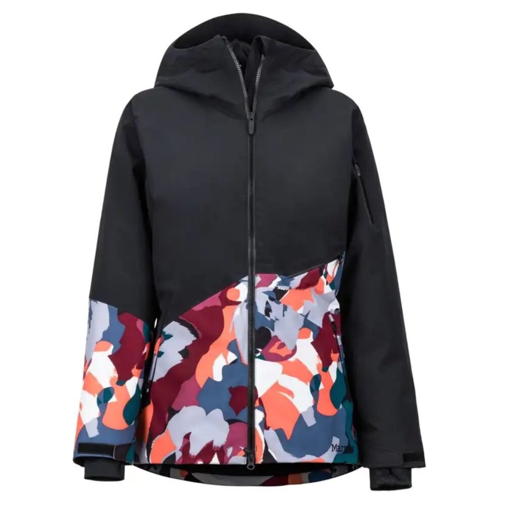 Marmot - Women's Ski/Snowboard Pace Jacket (Black/Multi Pop Camo) 20k/20k